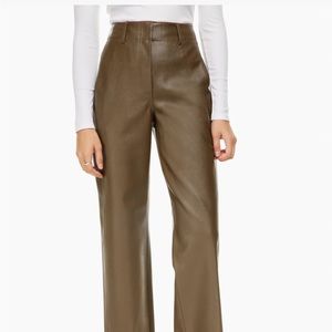 ARITZIA VEGAN LEATHER PANTS